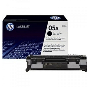 HP 05A Black Original LaserJet Toner Cartridge, CE505A