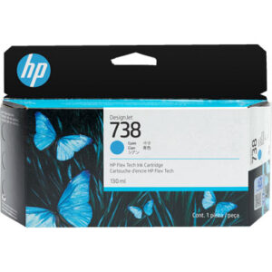 HP 738 Cyan Original Ink Cartridge